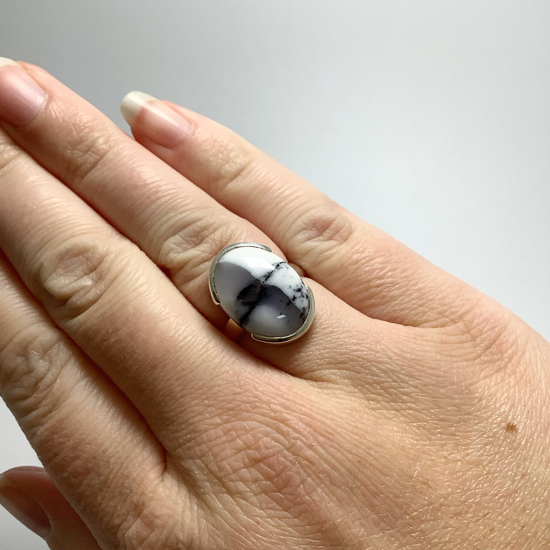 Dendritic Opal Ring