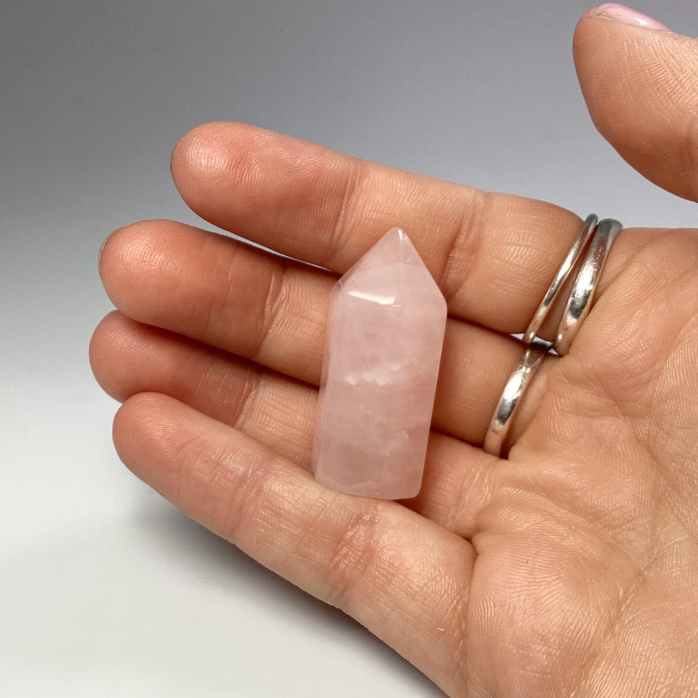 Polished Rose Quartz Point at $25 Each