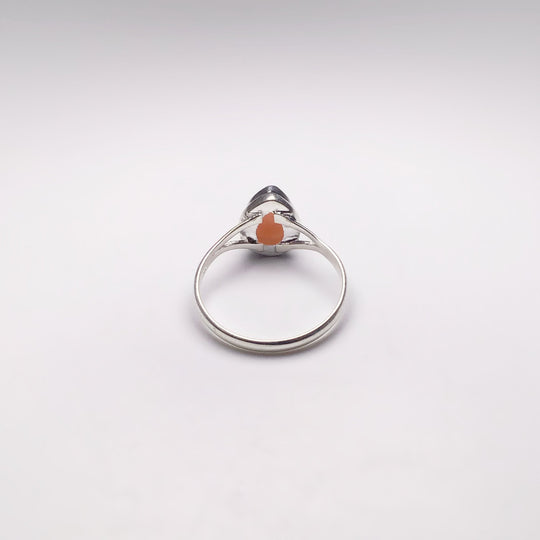 Pink Peruvian Opal Ring