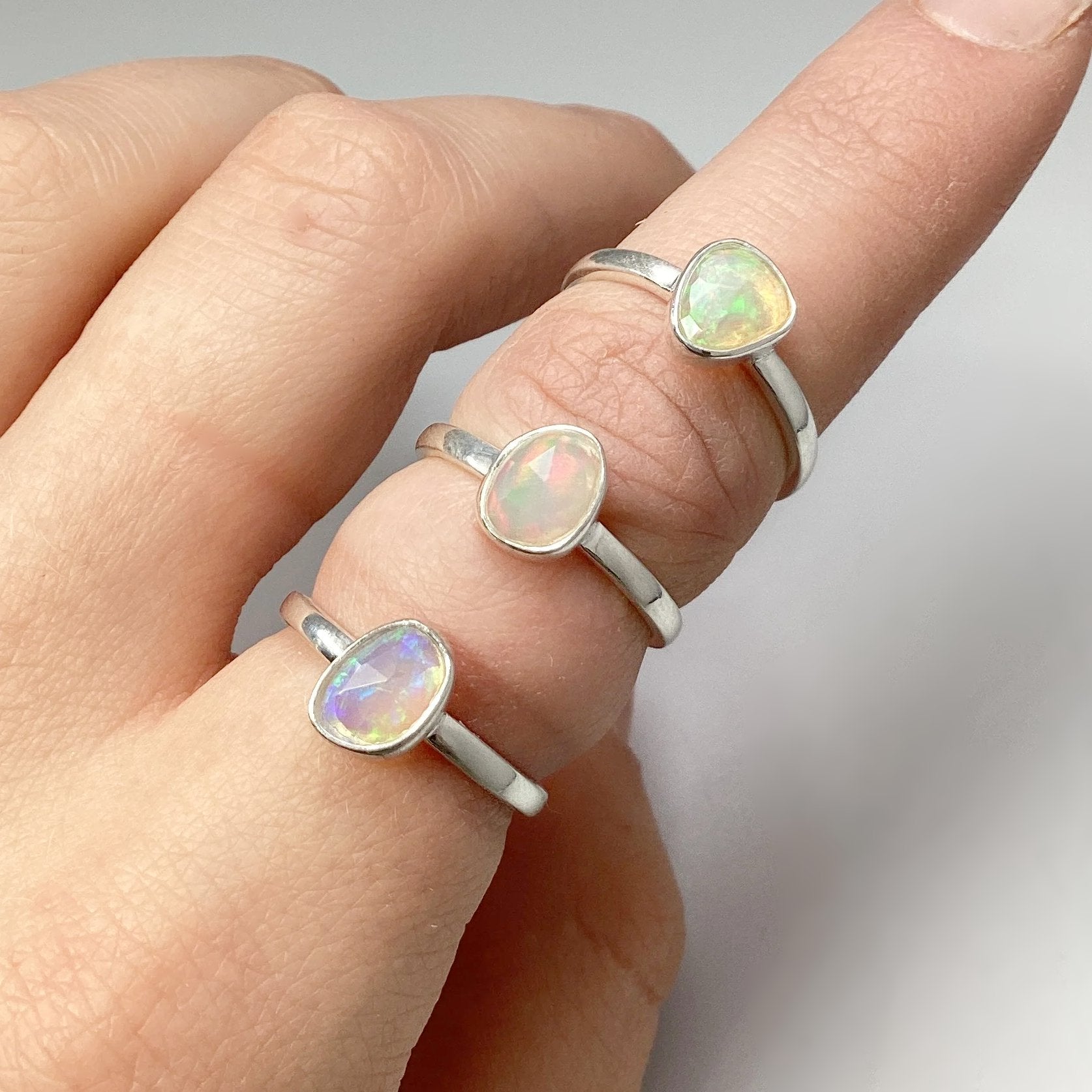 Ethiopian Fire Opal Ring