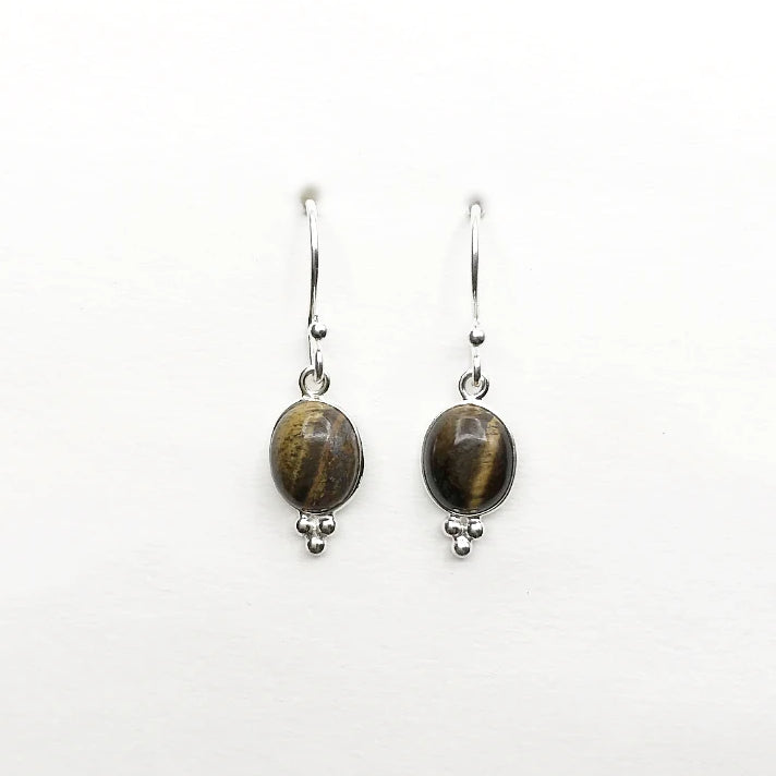 Tiger Eye Dangle Earrings