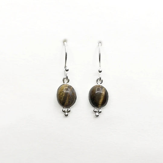 Tiger Eye Dangle Earrings