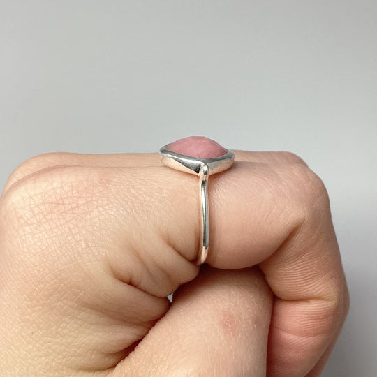 Pink Peruvian Opal Ring