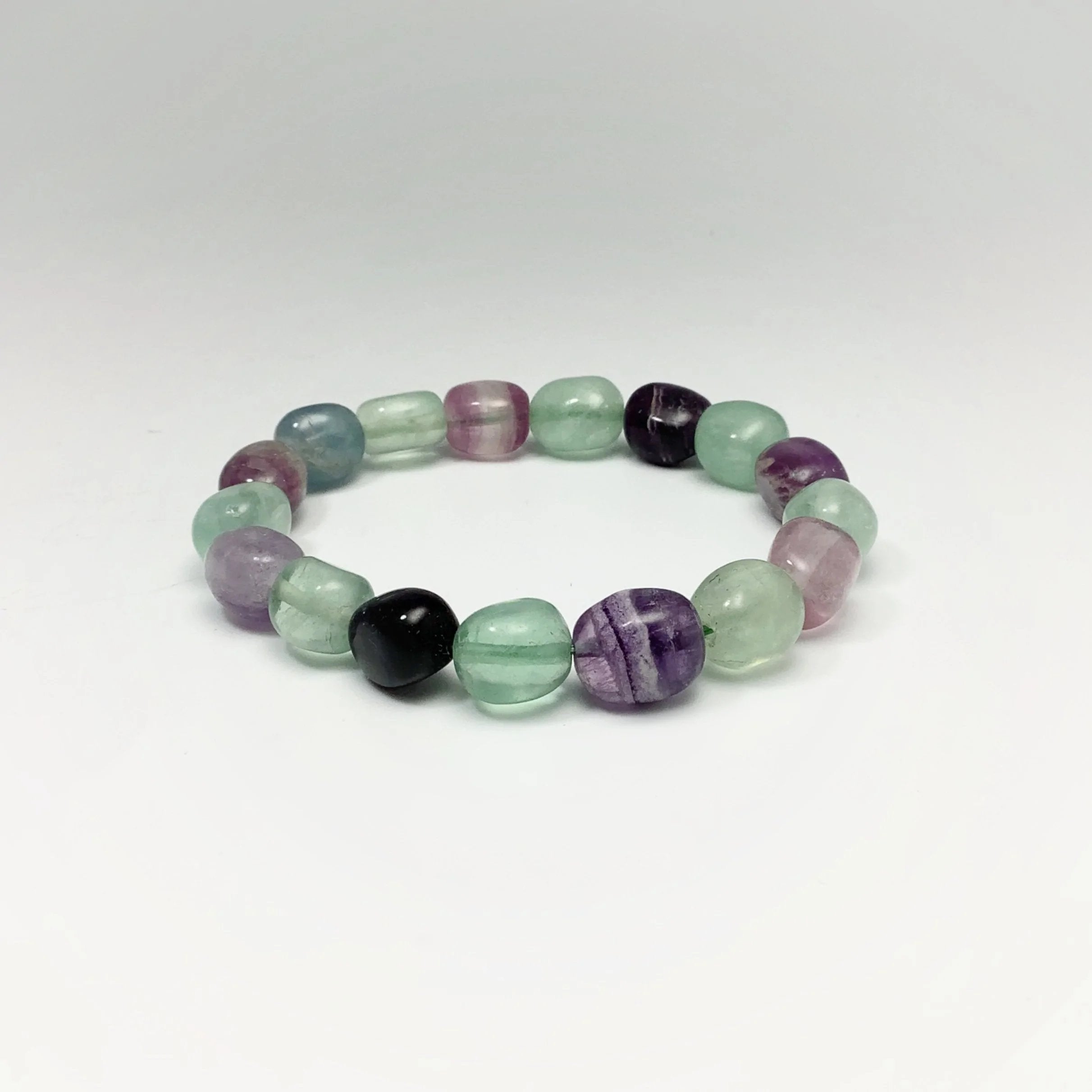 Fluorite Nugget Beaded Bracelet