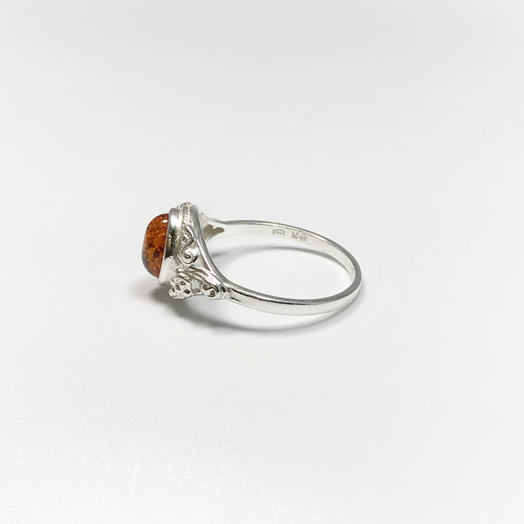 Cognac Amber Ring