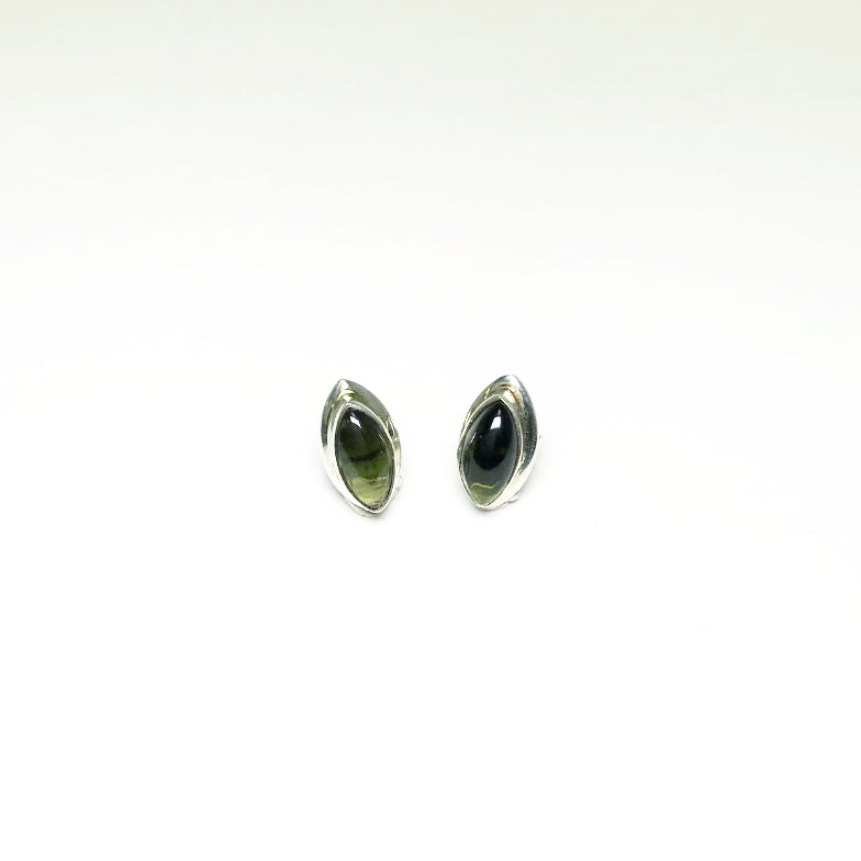 Green Tourmaline Stud Earrings