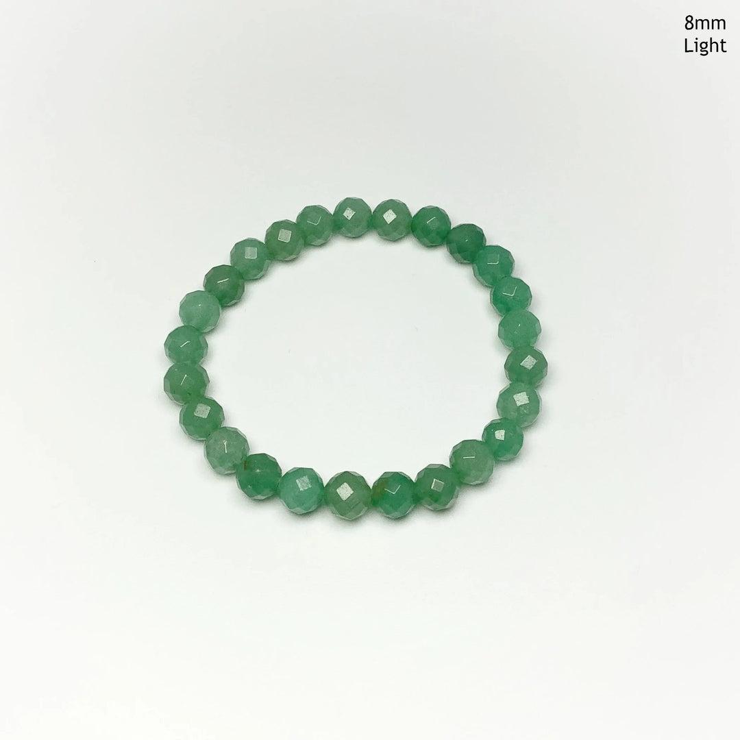 Green Aventurine Faceted Beaded Bracelet