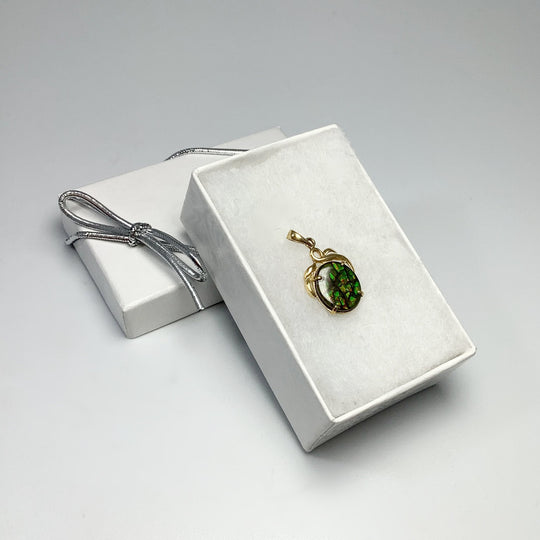 Alberta Ammolite 14K Gold Pendant