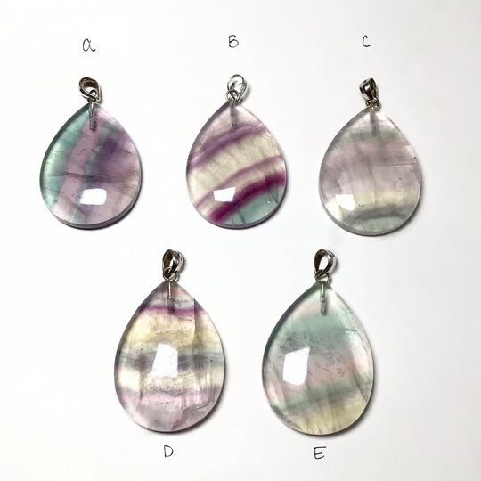 Fluorite Teardrop Pendant