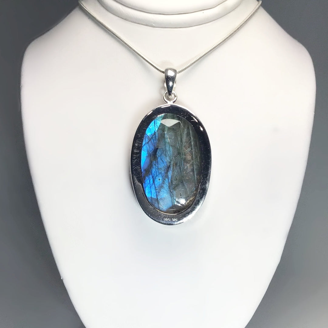 Faceted Labradorite Pendant