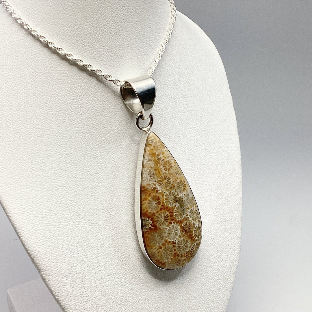 Fossilized Coral Pendant