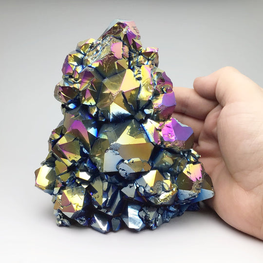 Rainbow Amethyst Druze Cluster Stand Up