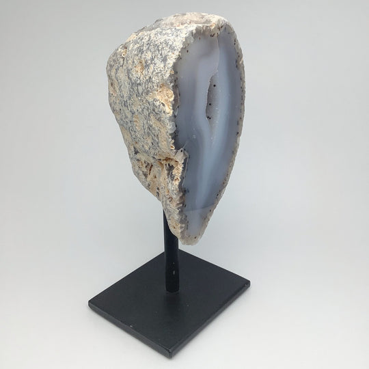 Natural Agate Geode on Stand