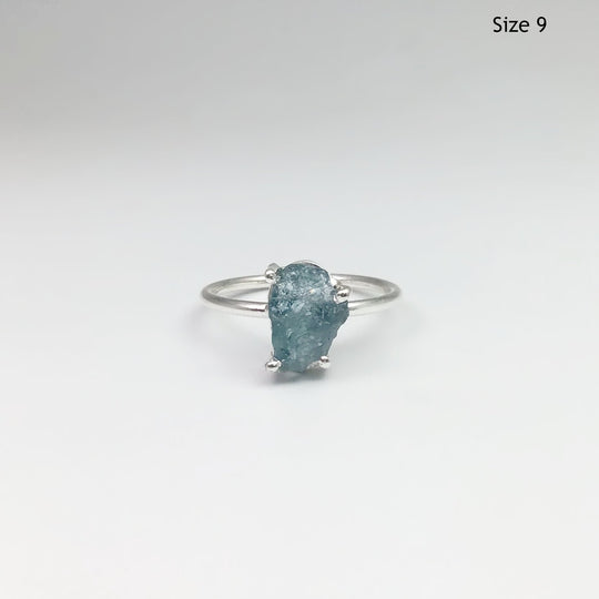 Raw Aquamarine Ring