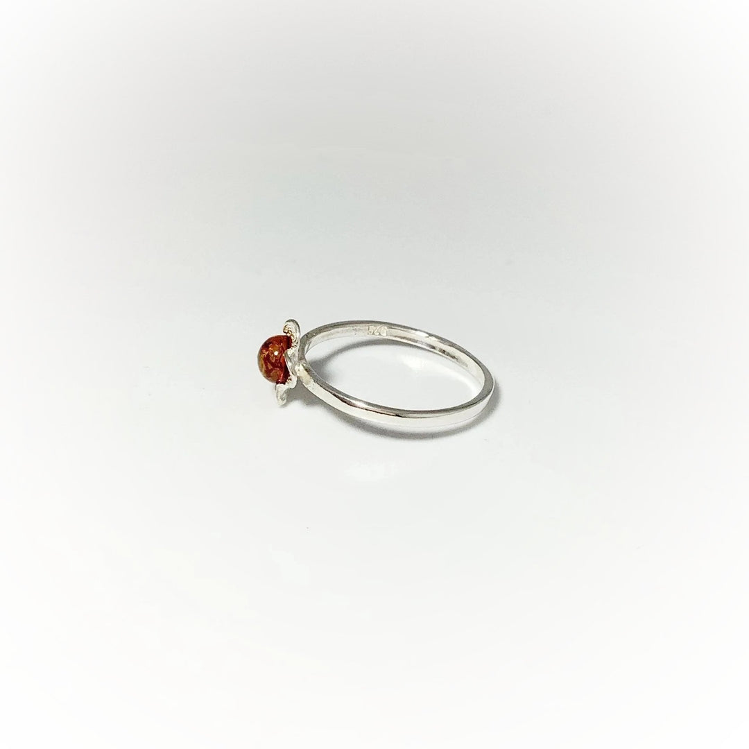 Cognac Amber Ring - Small Sizes