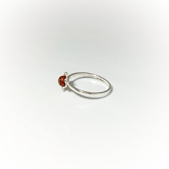 Cognac Amber Ring - Small Sizes