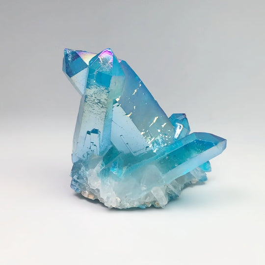 Rainbow Aqua Aura Quartz Cluster