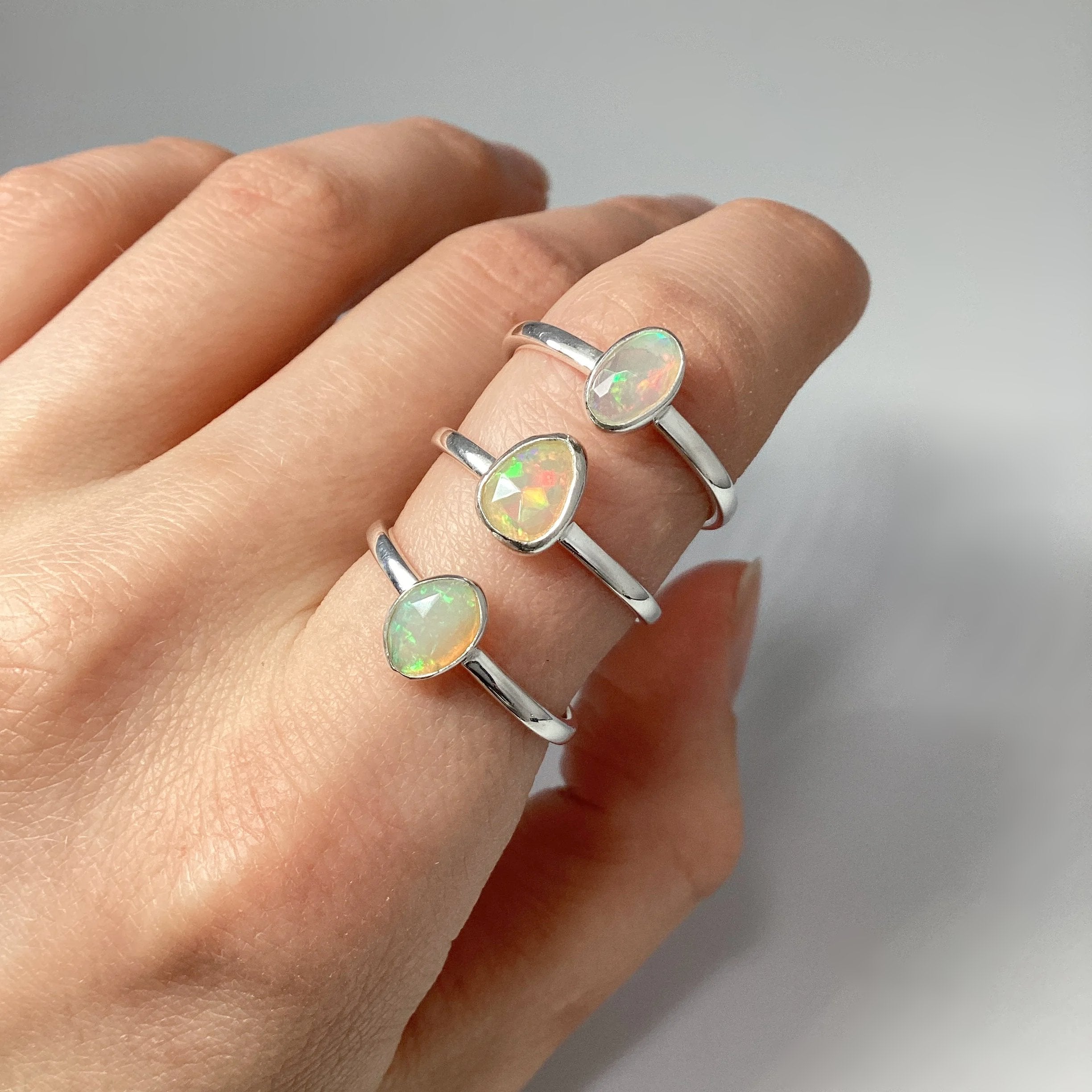 Ethiopian Fire Opal Ring