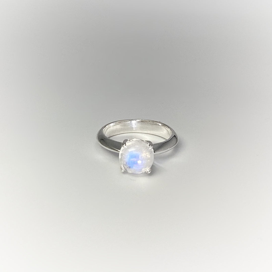 Rainbow Moonstone Ring