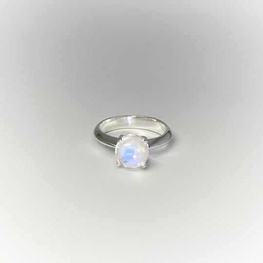 Rainbow Moonstone Ring