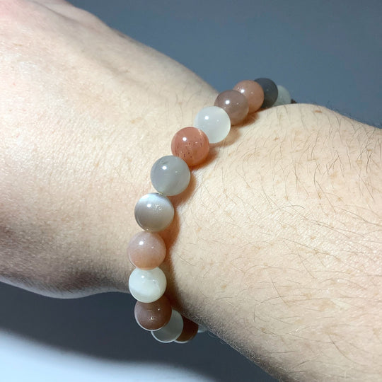 Mixed Moonstone Beaded Bracelet