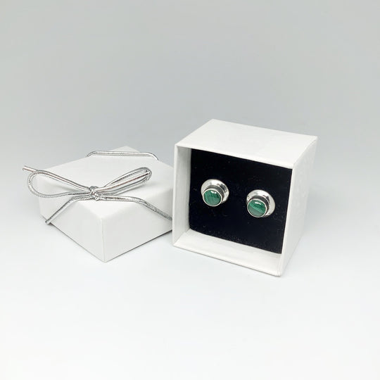 Malachite Stud Earrings