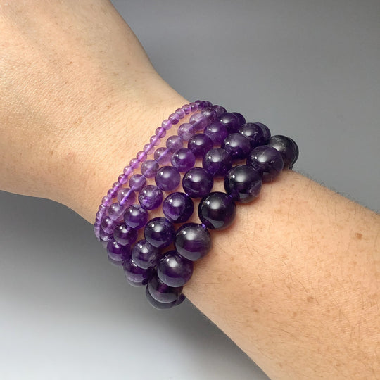 Amethyst Beaded Bracelet