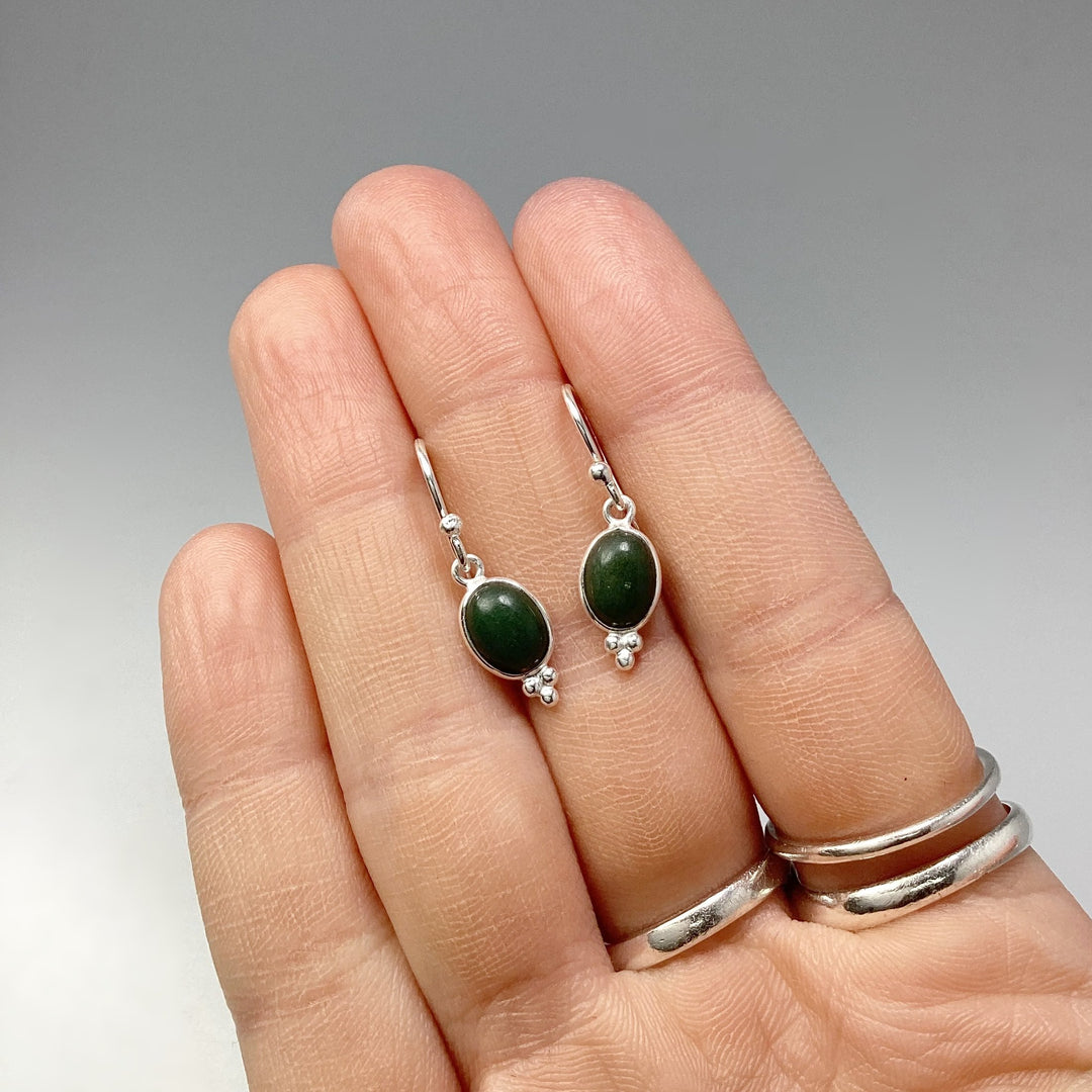 Green Aventurine Dangle Earrings