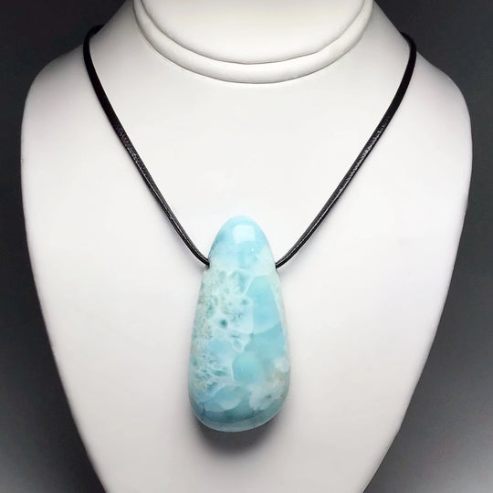 Larimar Drilled Pendant