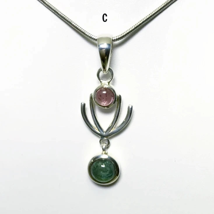 Mixed Tourmaline Pendant