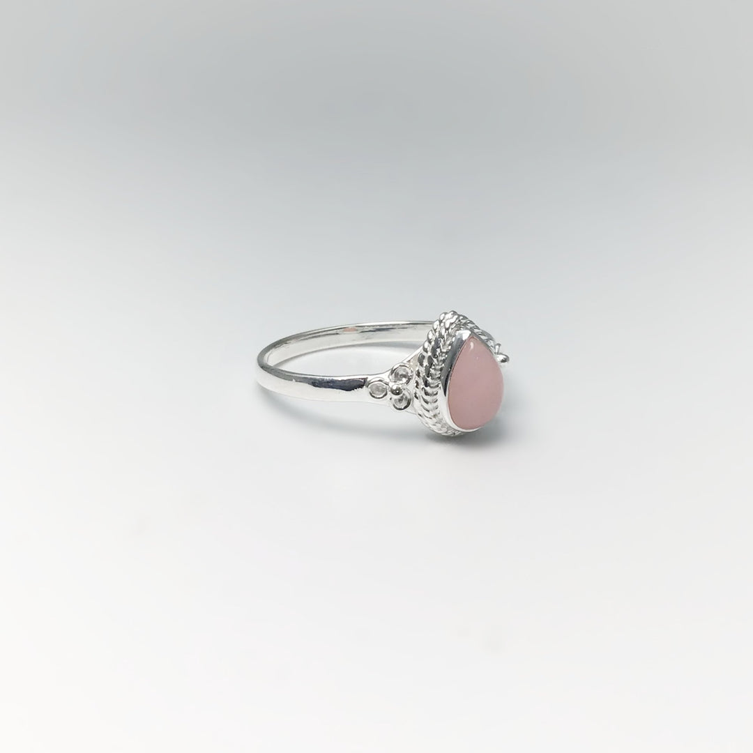 Pink Peruvian Opal Ring