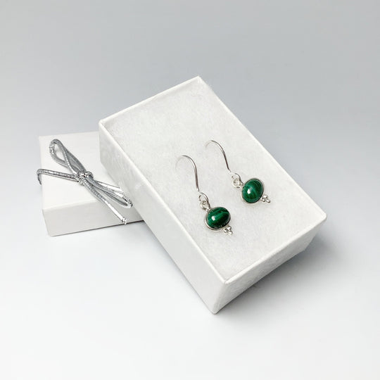 Malachite Dangle Earrings