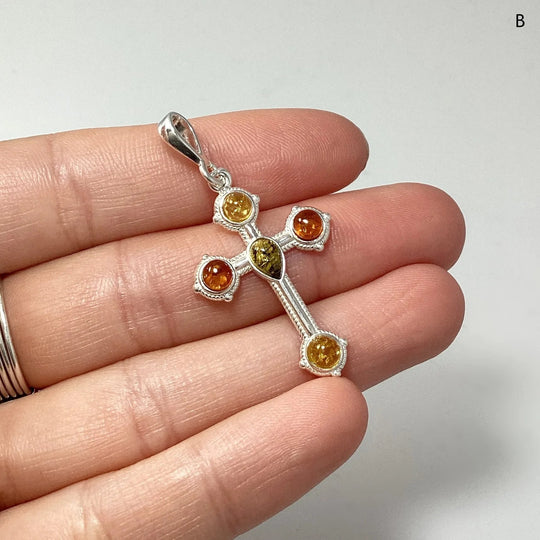 Mixed Amber Pendant