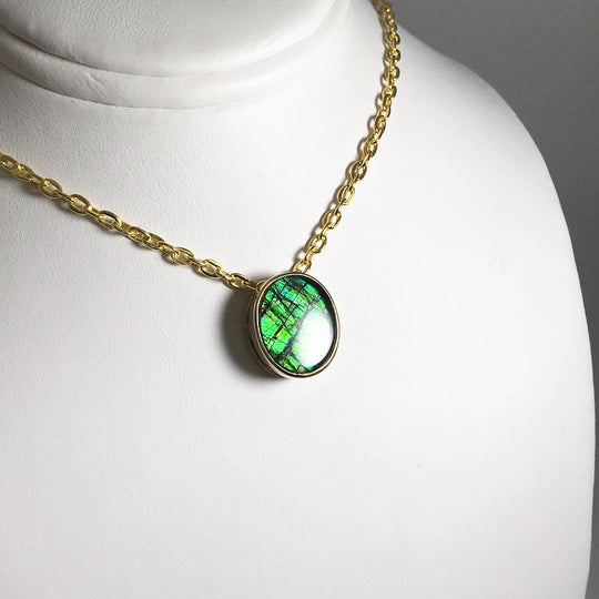 Alberta Ammolite 14K Gold Pendant