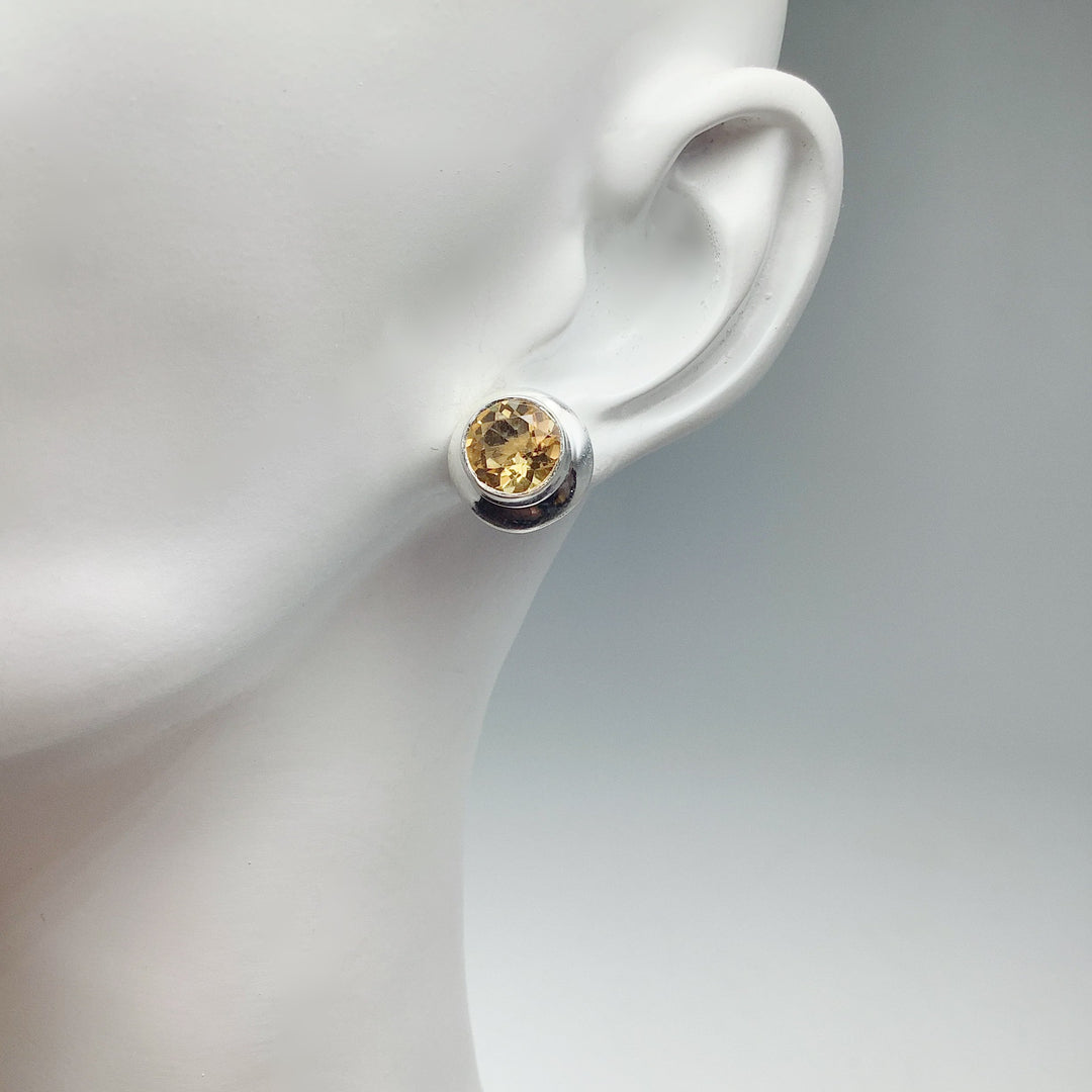 Citrine Stud Earrings