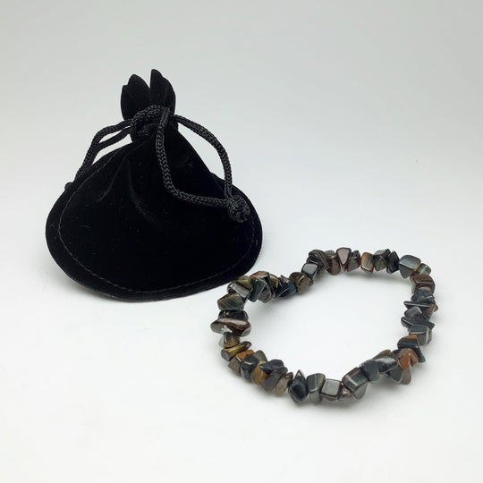 Tiger Eye Chip Beaded Bracelet