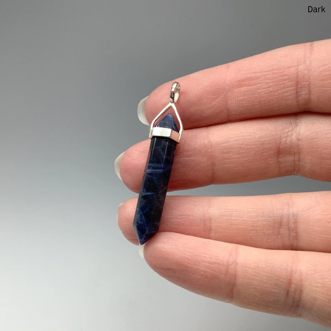 Sodalite Double Terminated Point Pendant