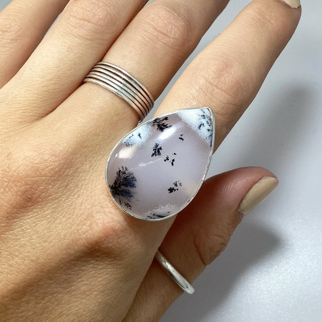 Dendritic Opal Ring