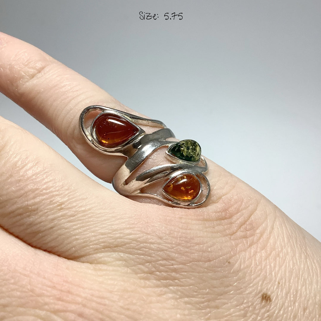 Mixed Amber Ring