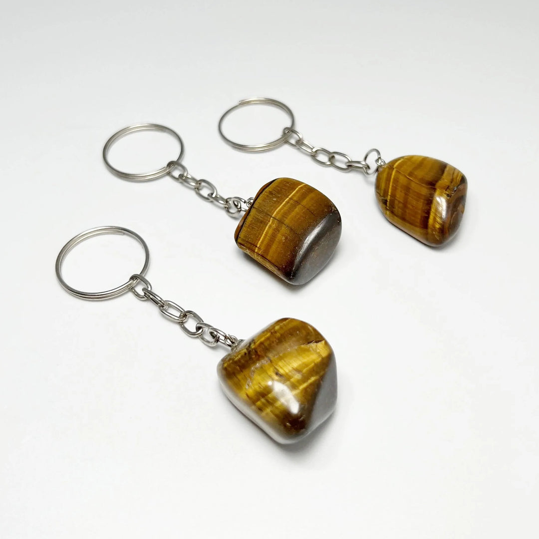 Tumbled Stone Keychain