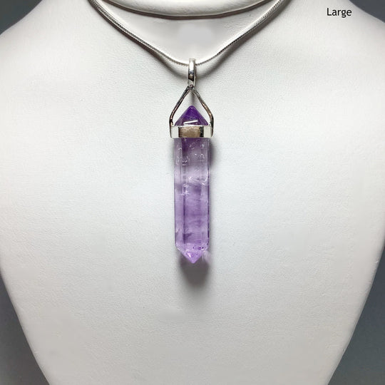 Amethyst Double Terminated Point Pendant