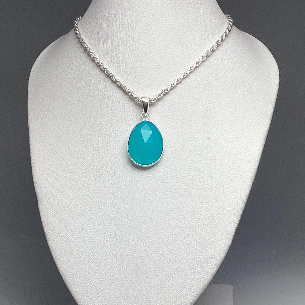 Paraiba Blue Onyx Pendant