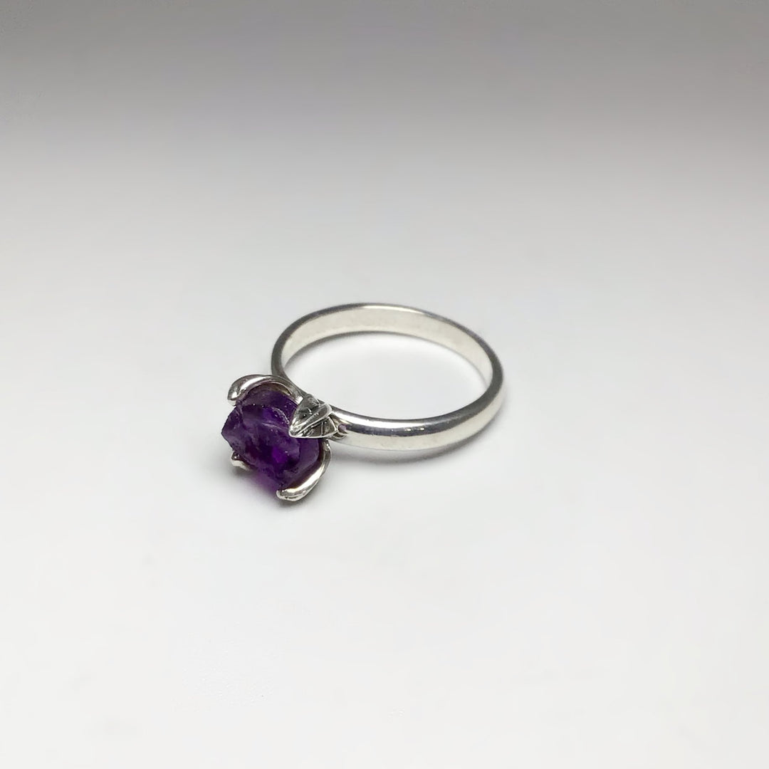 Raw Amethyst Ring