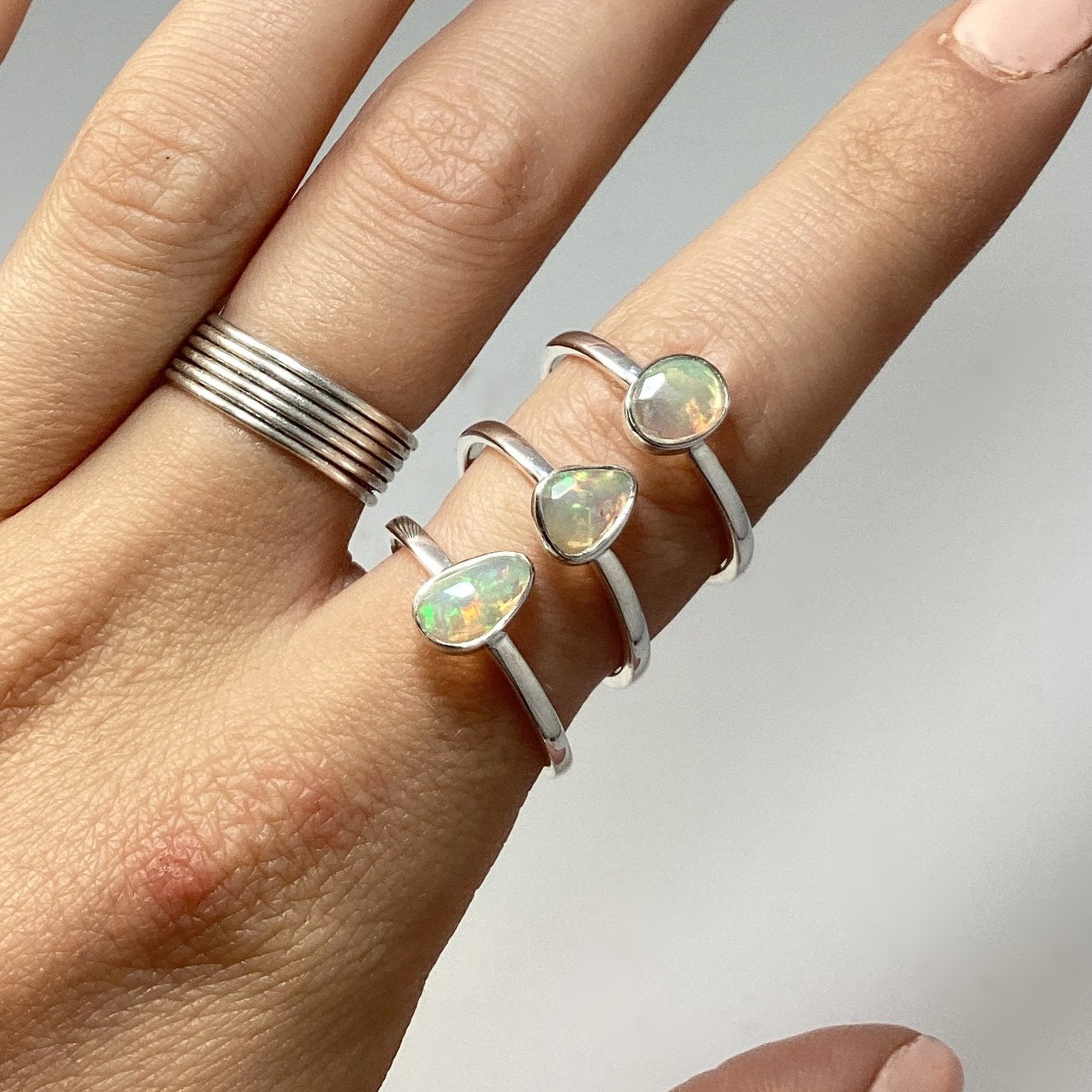 Ethiopian Fire Opal Ring