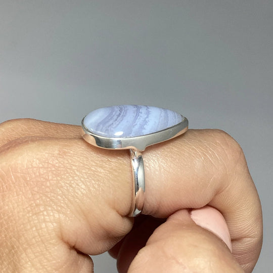 Blue Lace Agate Ring