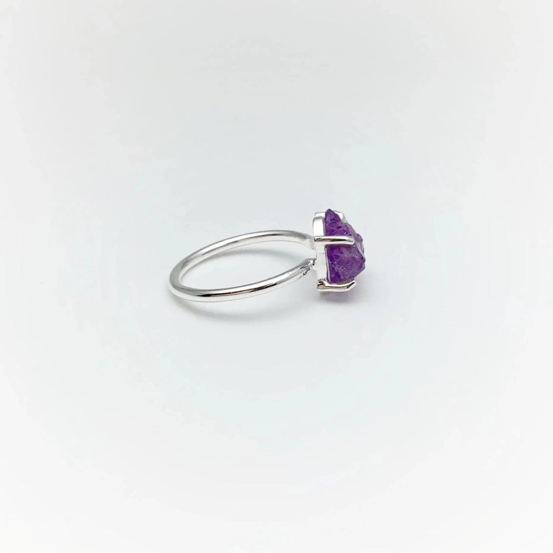 Raw Amethyst Ring