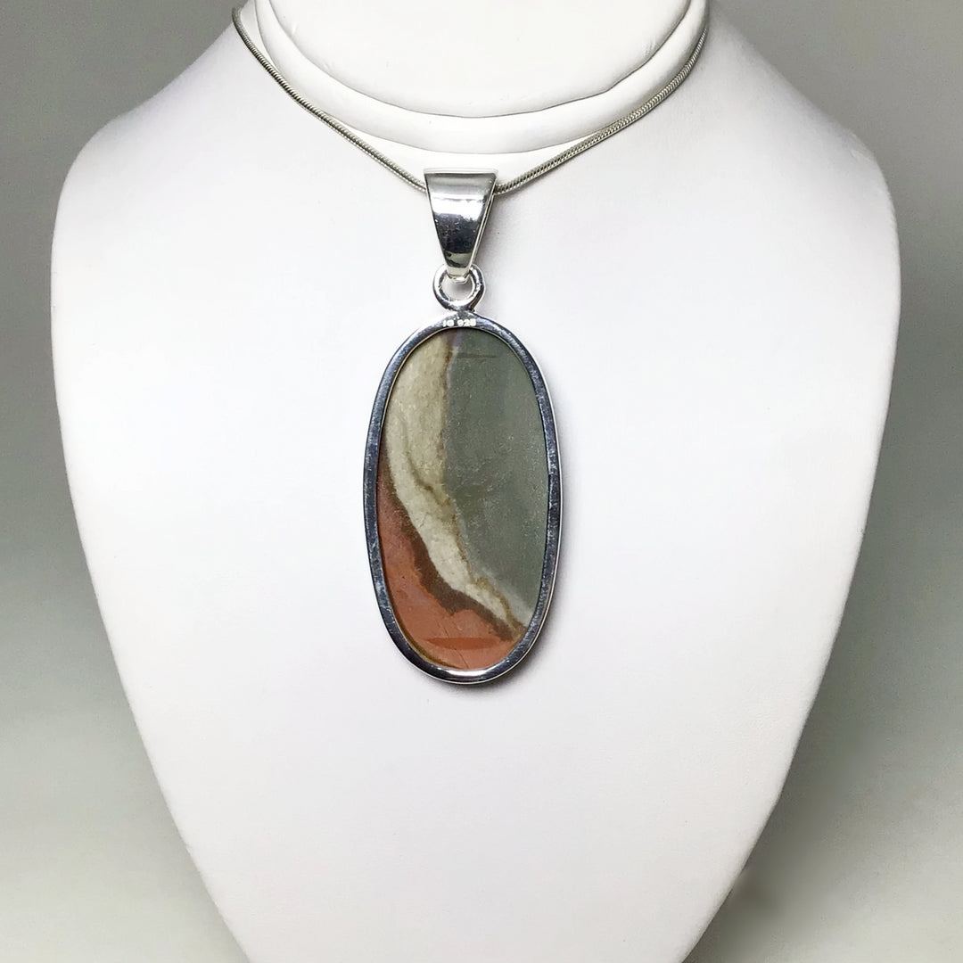 Polychrome Scenic Jasper Pendant