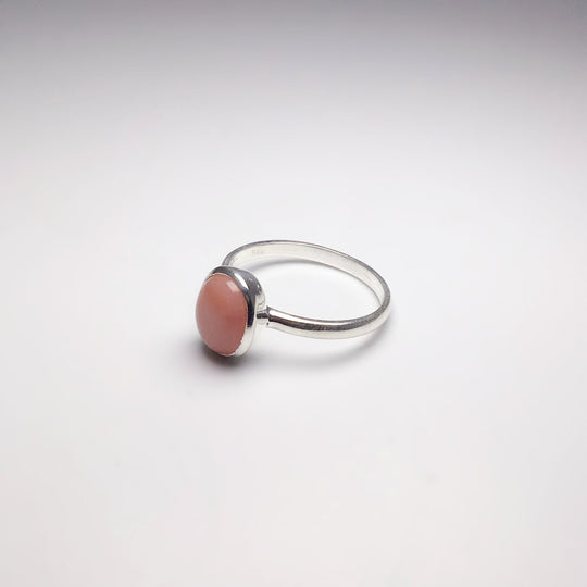 Pink Peruvian Opal Ring