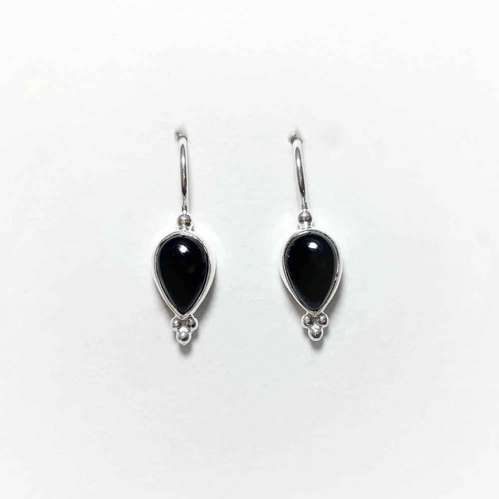 Black Onyx Dangle Earrings