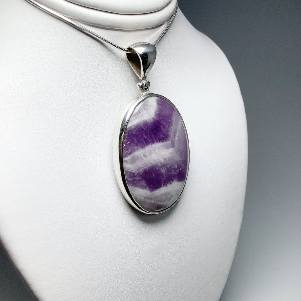 Chevron Amethyst Pendant